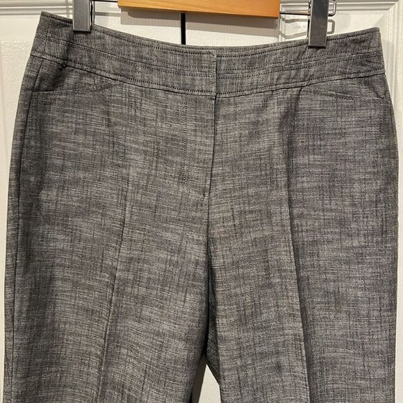 Larry Levine Grey Cropped Pants Size 8‎ - Picture 2 of 12